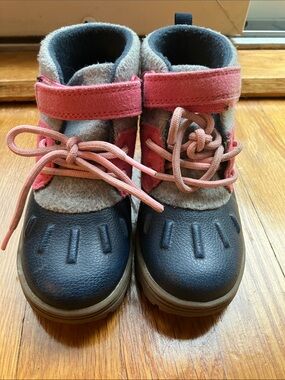 Carter's Black and Pink Kids Winter Boots